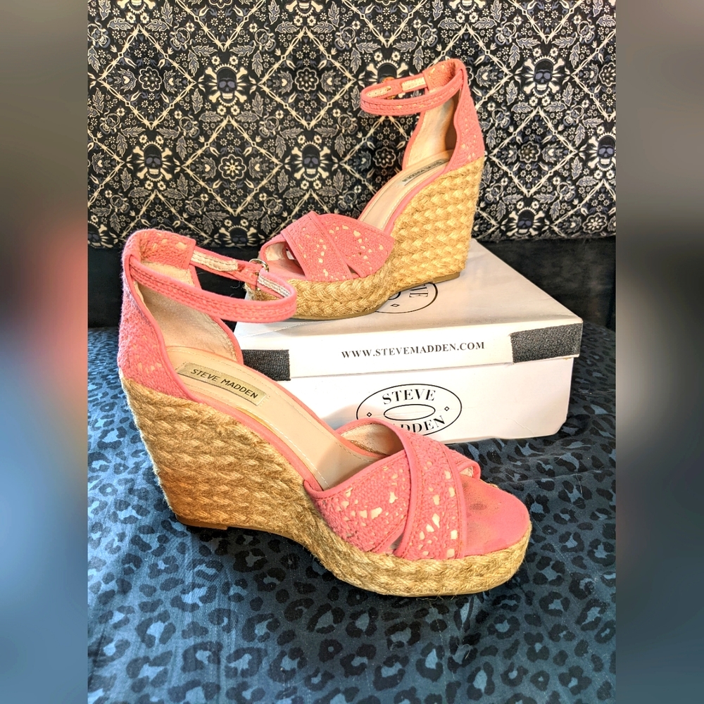 Steve Madden Platform Wedge Espadrilles - image 1
